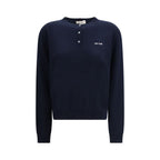 Blue Cashmere Sweatshirt