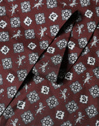 Bordeaux Silk Fringe Shawl Neck Wrap 142cm X 15.5cm  Scarf