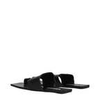 Black Leather Sandals