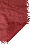 Red Cashmere Silk Fringe Wrap Foulard 200cm X 70cm Scarf