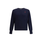 Blue Merino Wool Sweatshirt