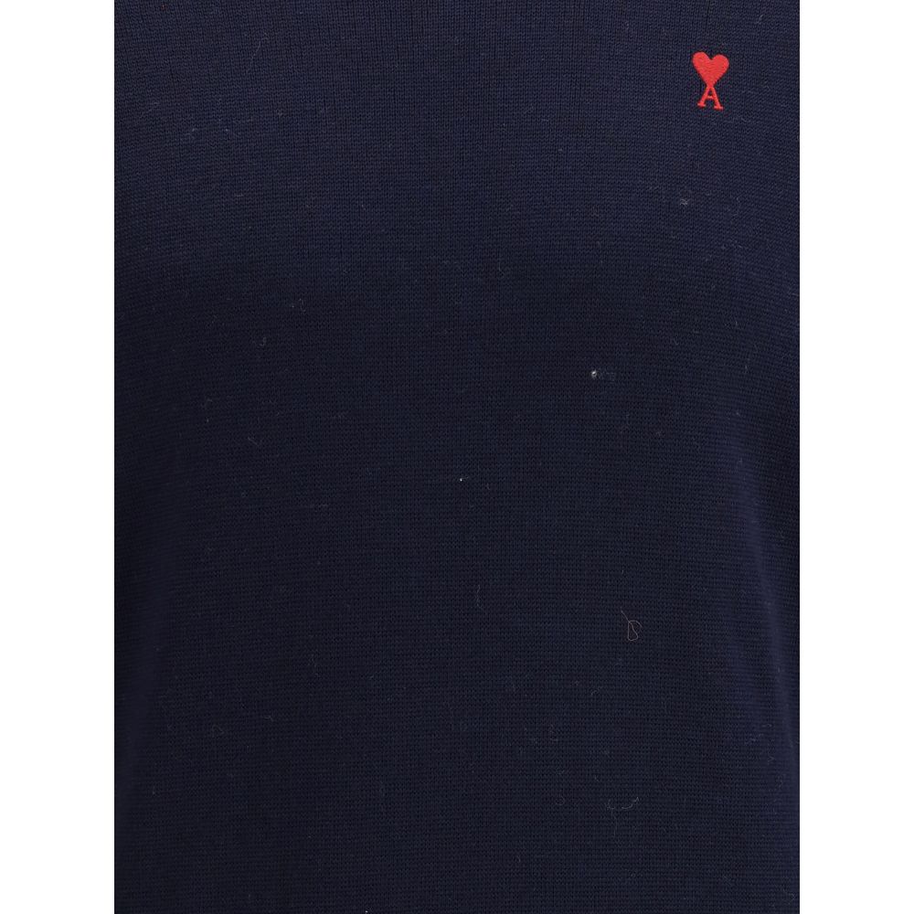 Blue Merino Wool Sweatshirt