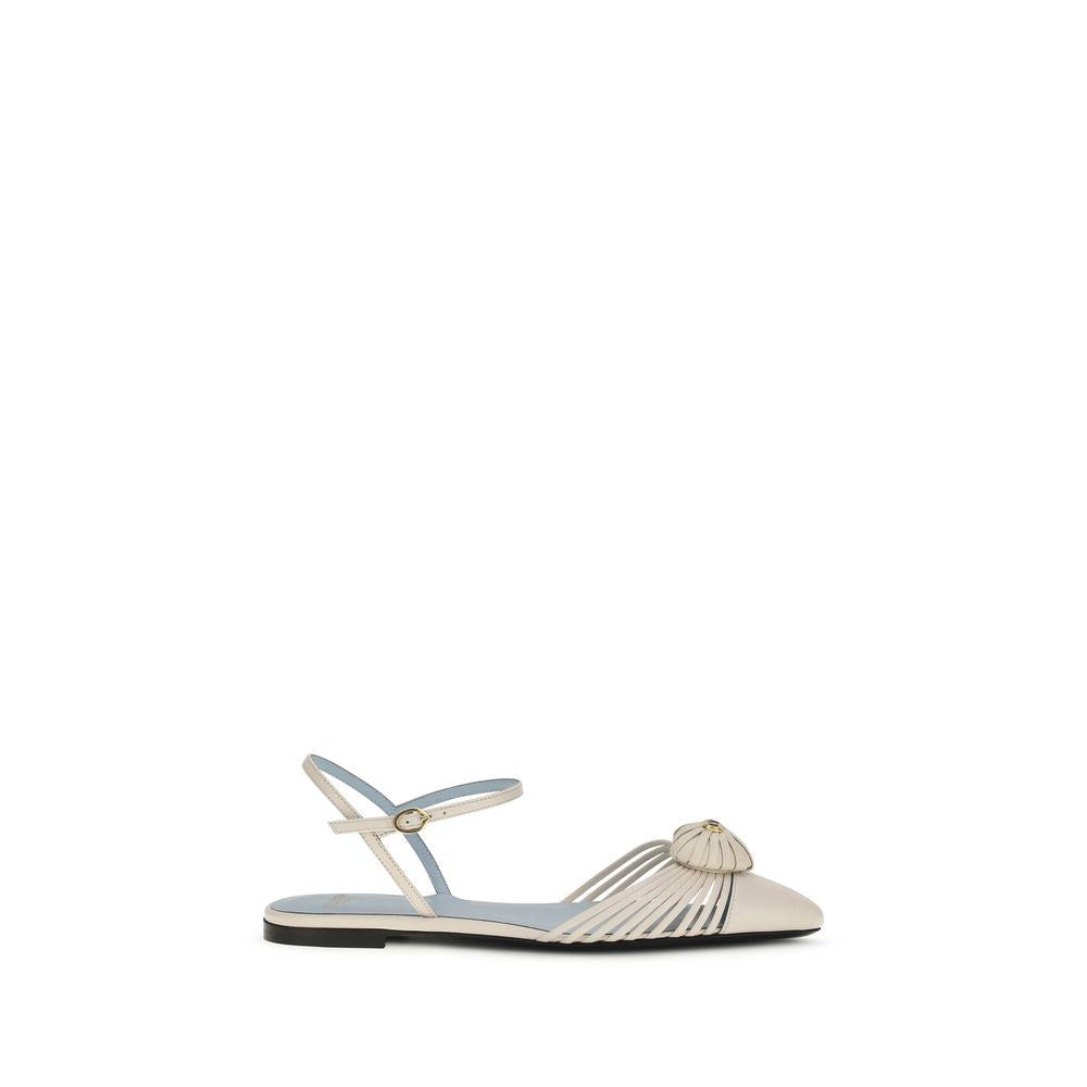 Beige Goatskin Sandals