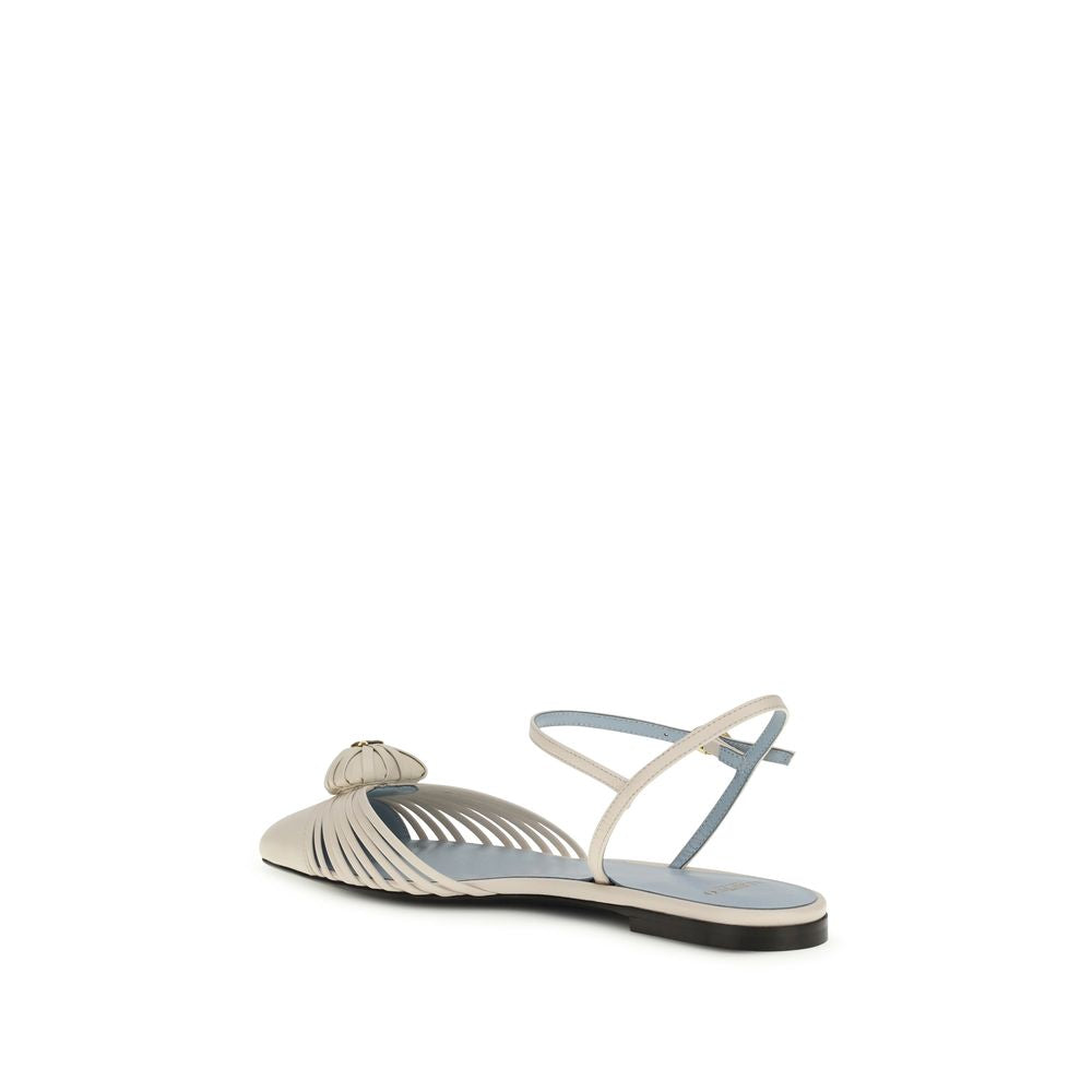 Beige Goatskin Sandals