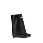 Black Calf Leather Bos Taurus Ankle Boots