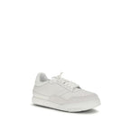 White Calf Leather Bos Taurus Low Top Sneakers