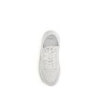 White Calf Leather Bos Taurus Low Top Sneakers