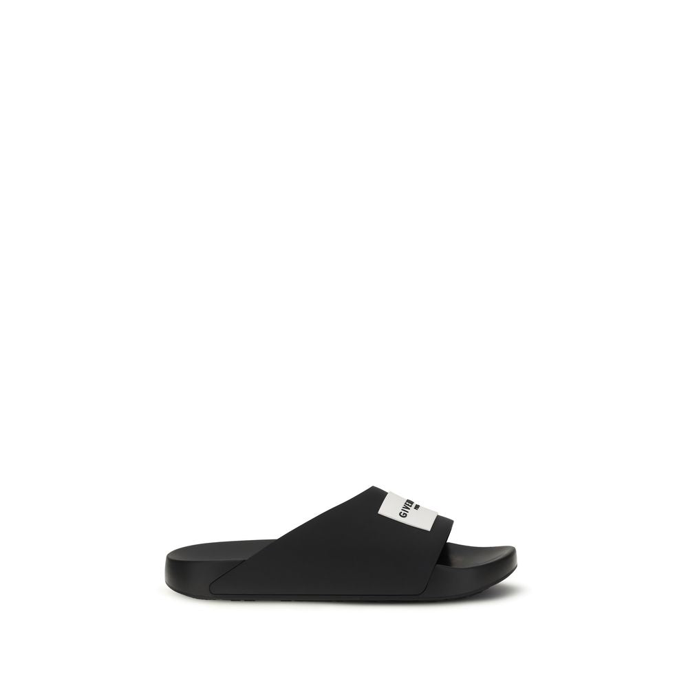 Black Rubber Slippers