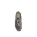 Gray Calf Leather Bos Taurus Low Top Sneakers
