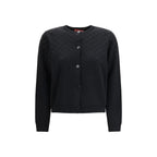 Black Wool Cardigan