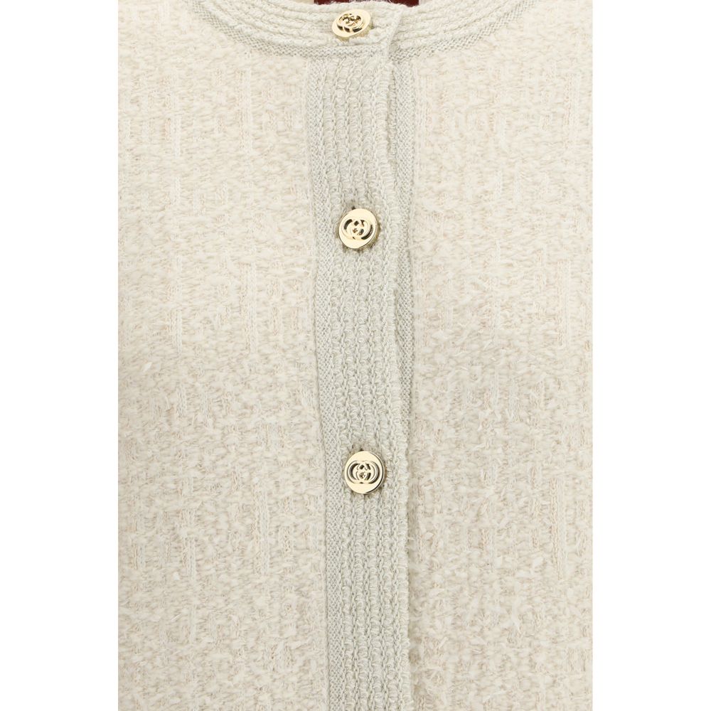 Beige Wool Cardigan