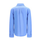 Blue Cotton Dress Shirt