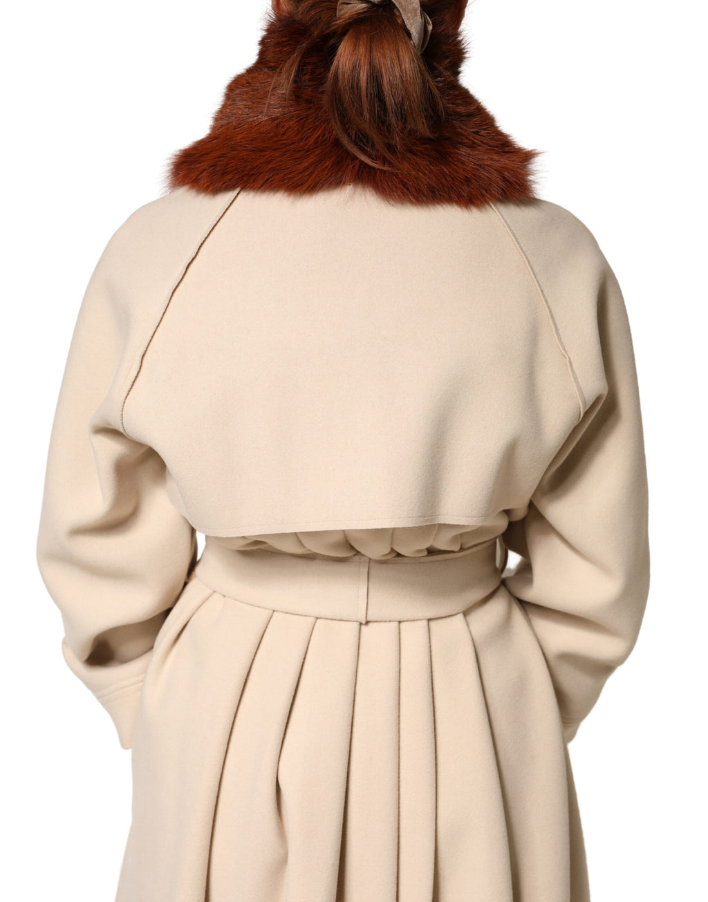 Brown Mink Fur Collar Women Neck Wrap 60cm x 14cm  Scarf