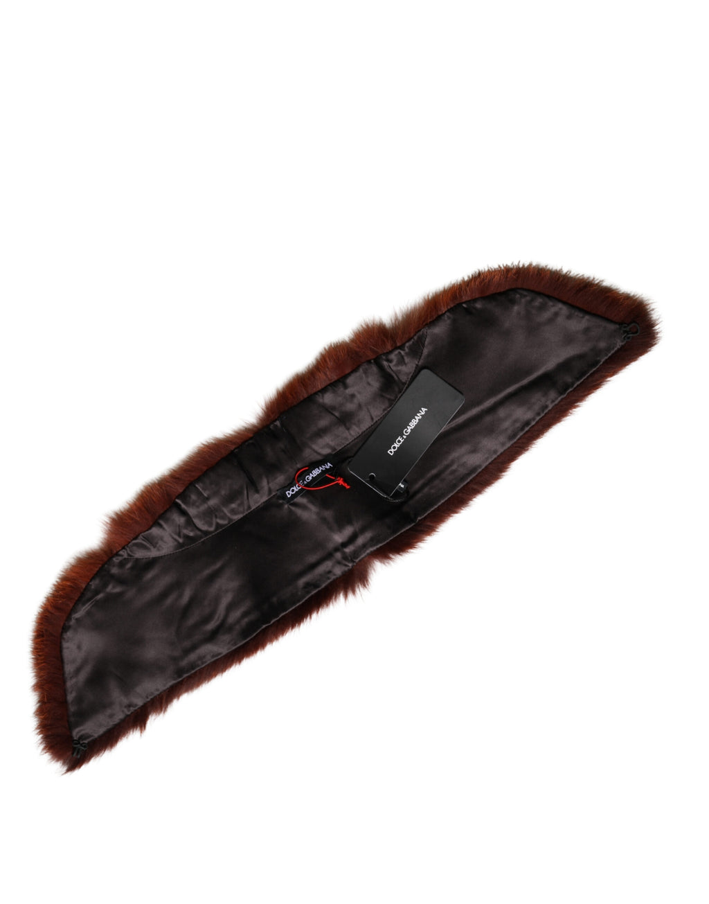 Brown Mink Fur Collar Women Neck Wrap 60cm x 14cm  Scarf