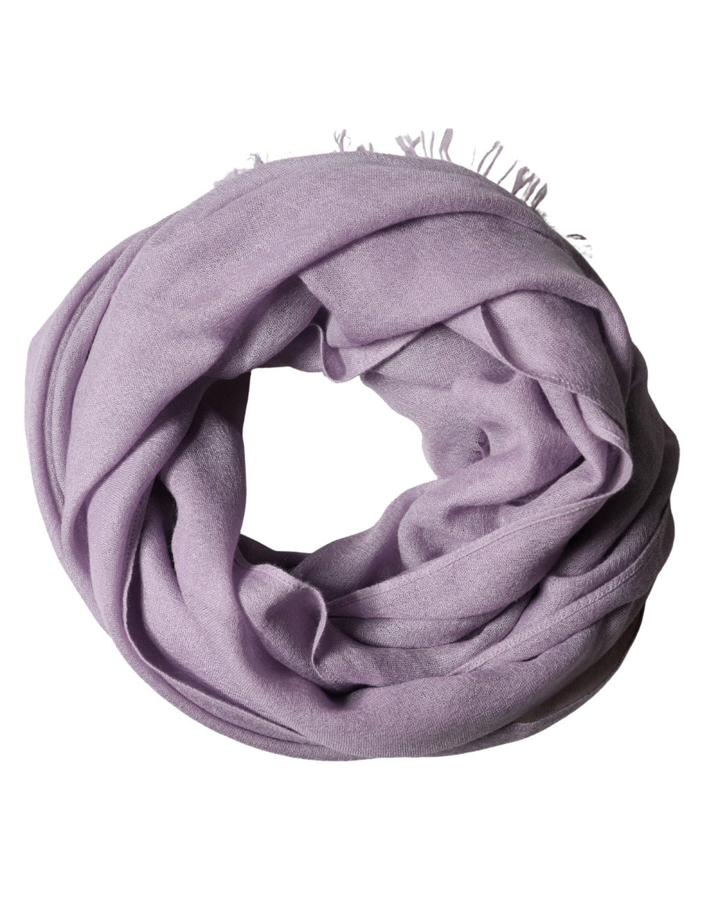 Purple Cashmere Silk Fringe Wrap 200cm x 95cm Scarf