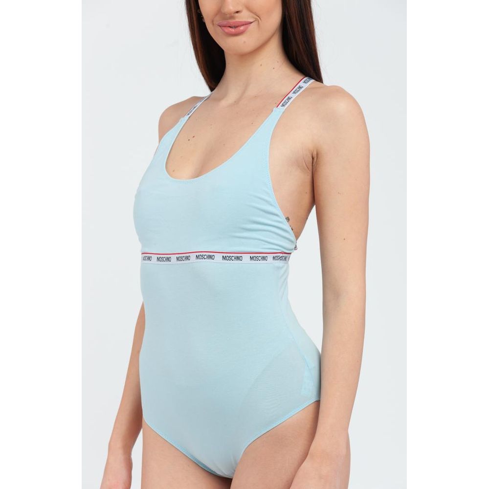 Blue Cotton Bodysuit