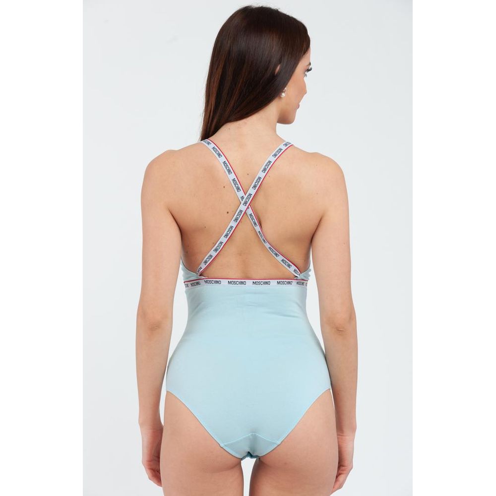 Blue Cotton Bodysuit