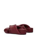 Red Leather Slippers