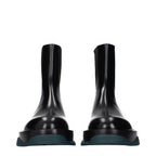 Black Leather Ankle Boots