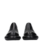 Black Leather Slip-On Loafers