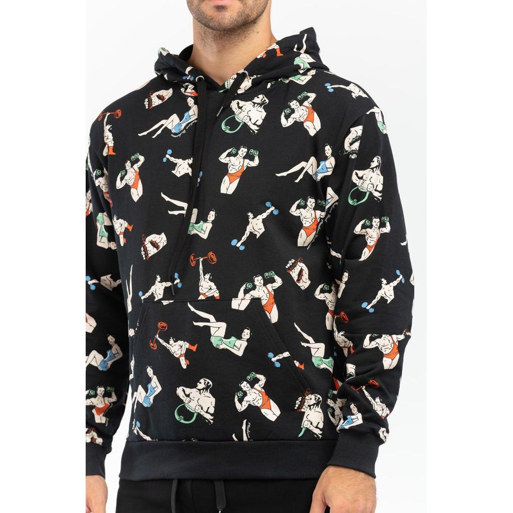 Black Cotton Sweatshirt