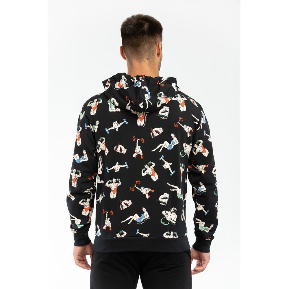 Black Cotton Sweatshirt