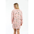 Pink Cotton Casual Dress
