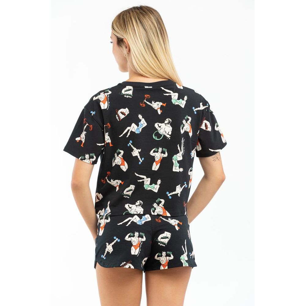 Black Cotton T-Shirt