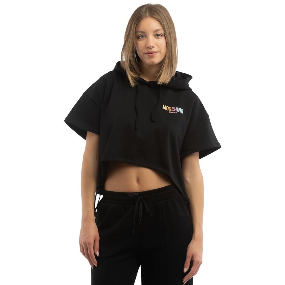 Black Cotton Sweatshirt