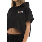 Black Cotton Sweatshirt