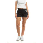 Black Cotton Shorts