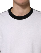 Light Grey Cotton Crewneck Sweatshirt Sweater