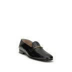 Black Calf Leather Bos Taurus Slip-On Loafers