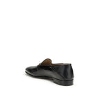 Black Calf Leather Bos Taurus Slip-On Loafers
