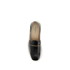 Black Calf Leather Bos Taurus Slip-On Loafers