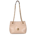 Pink Leather Shoulder Bag