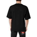 Black Cotton Crewneck Short Sleeve T-Shirt