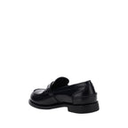 Black Calf Leather Bos Taurus Slip-On Loafers