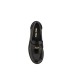 Black Calf Leather Bos Taurus Slip-On Loafers