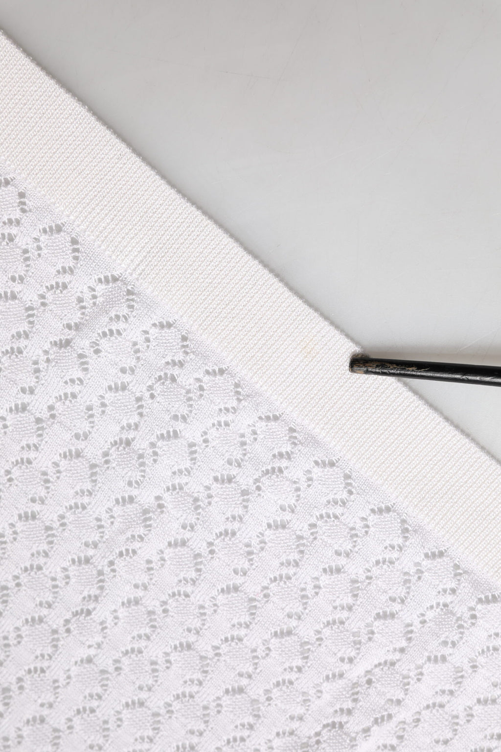 White Lace Silk Knit Long Sleeves Cardigan Top