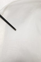 White Sheer Silk Blouse Lace Bow Tie Blouse Top