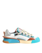 Multicolor Leather Low Top Sneakers Shoes