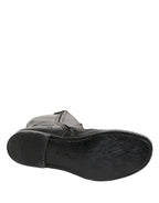 Re-Edition Black Leather Lace Up Boots Shoes