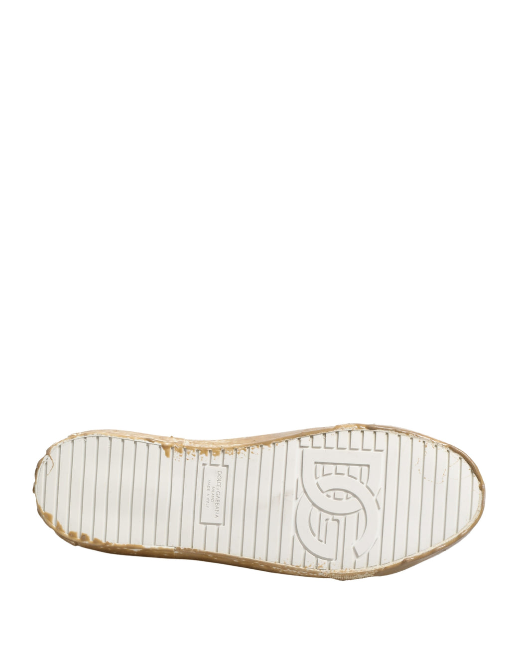 White Leather Paint Effect Low Top Sneakers  Shoes