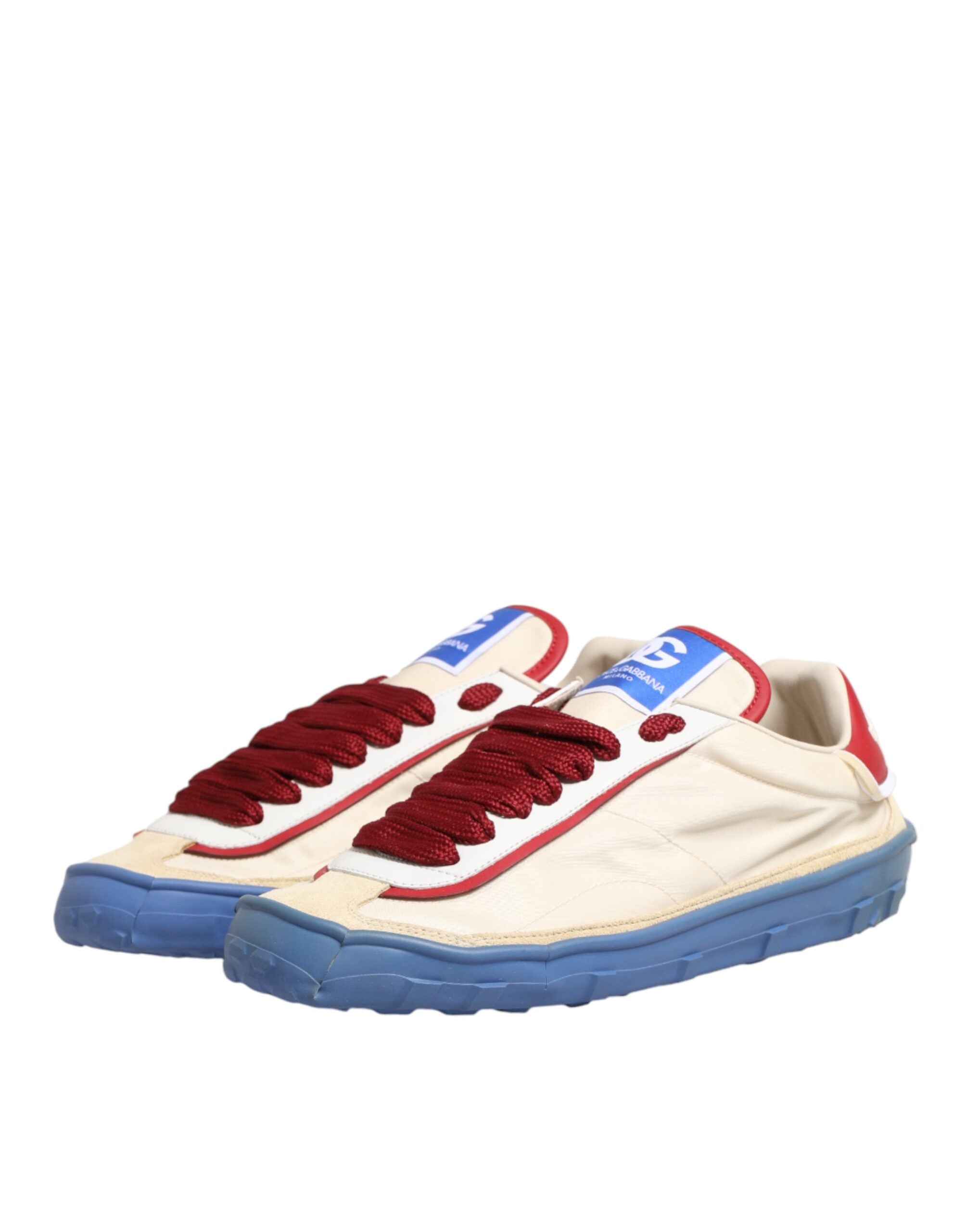 DG Multicolor Leather Low Top Sneakers Shoes