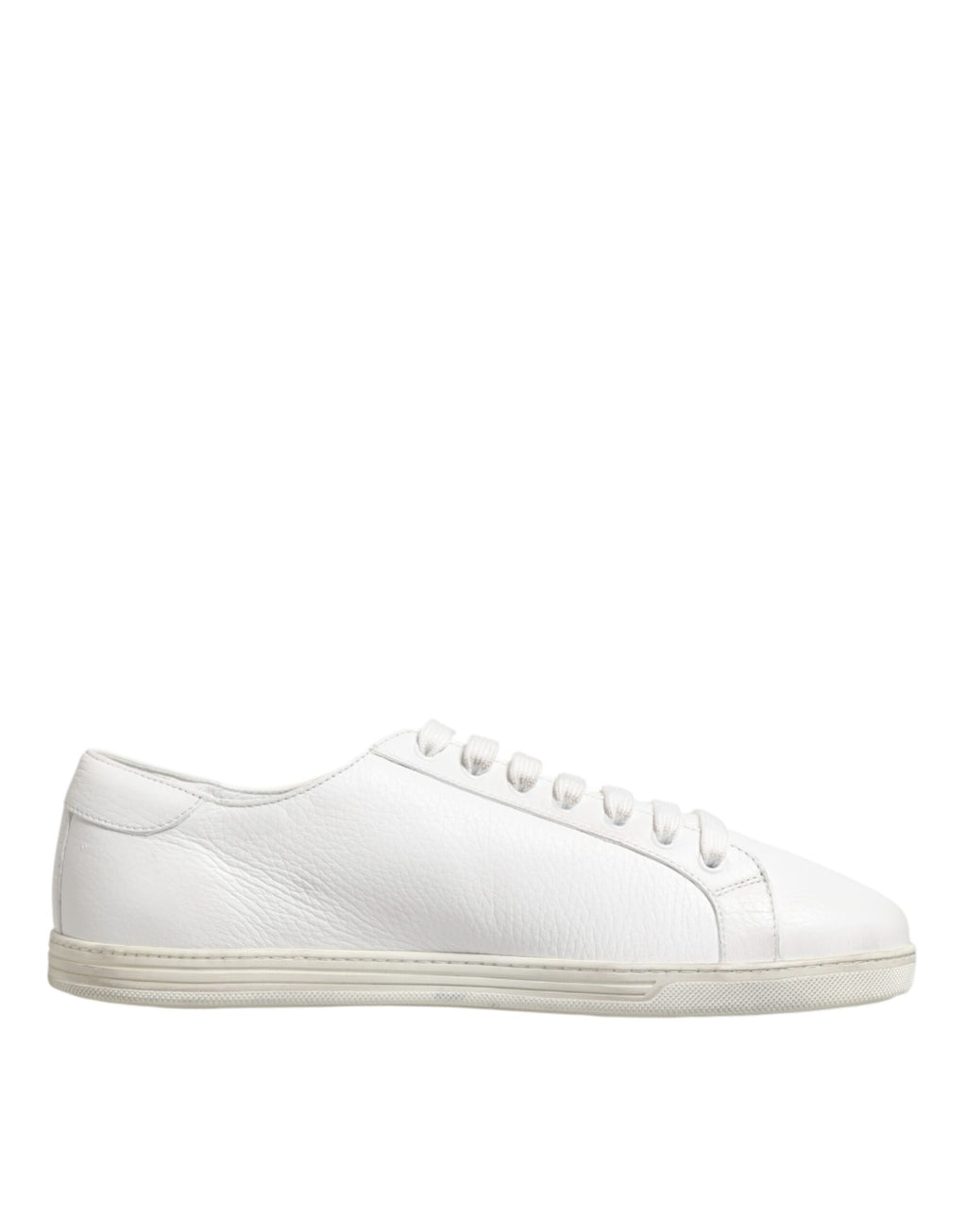 White Bianco Leather Men Low Top Sneakers Shoes