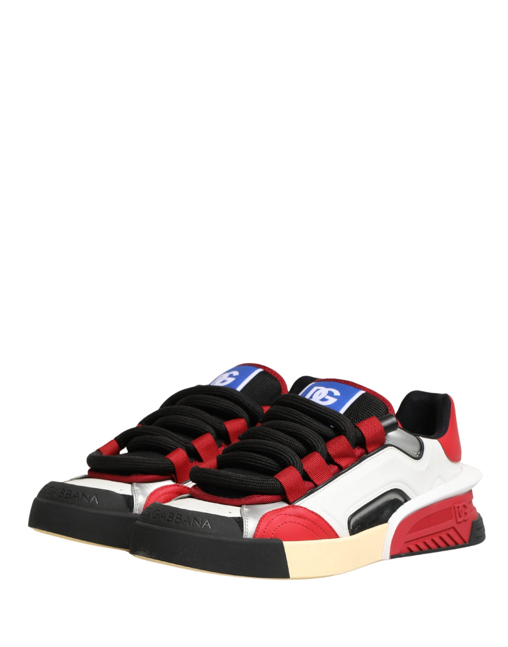 Multicolor Leather DG Logo Low Top Sneakers Shoes
