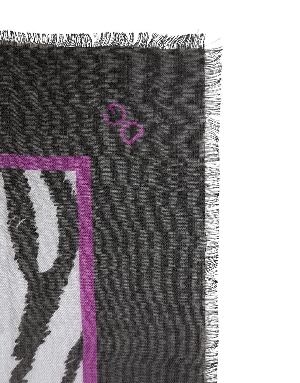 White Black Zebra Pattern Shawl 255cm x 132cm Men Scarf