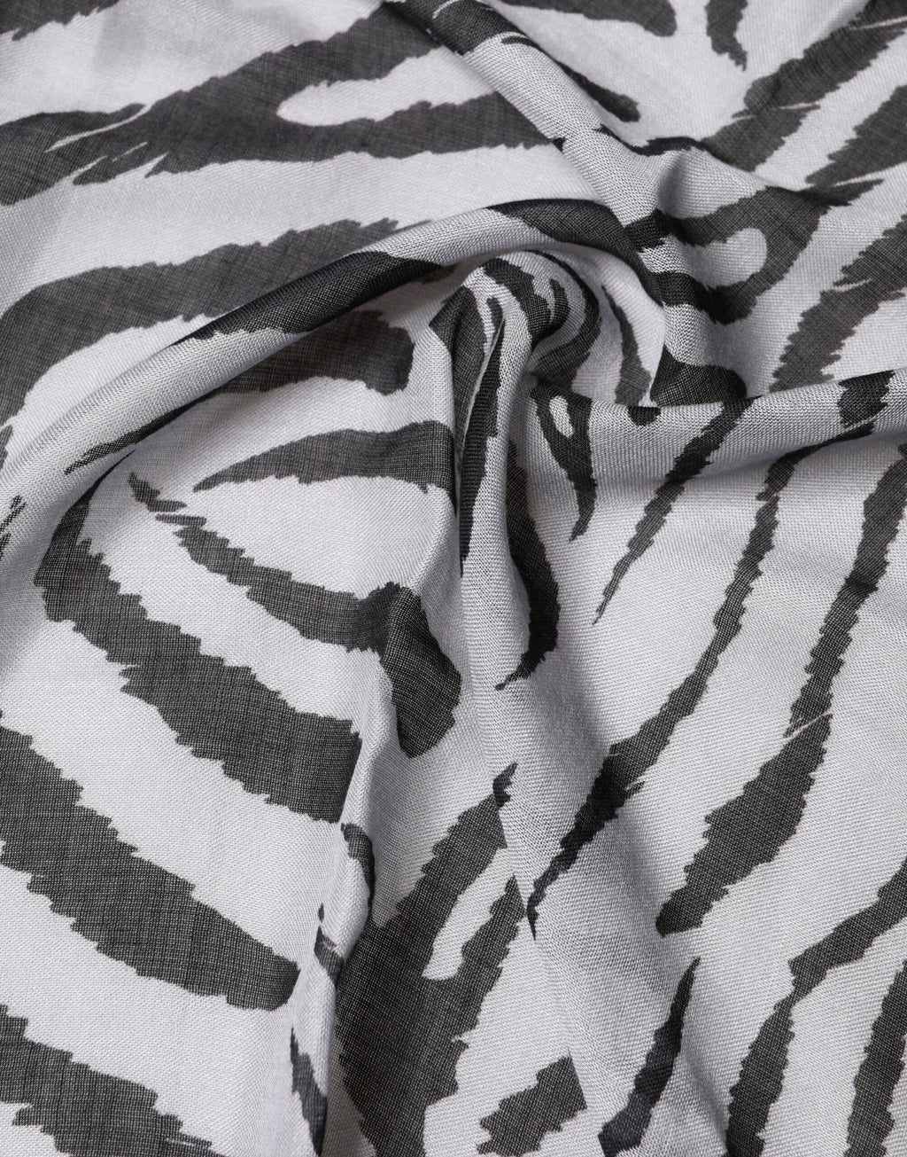 White Black Zebra Pattern Shawl 255cm x 132cm Men Scarf
