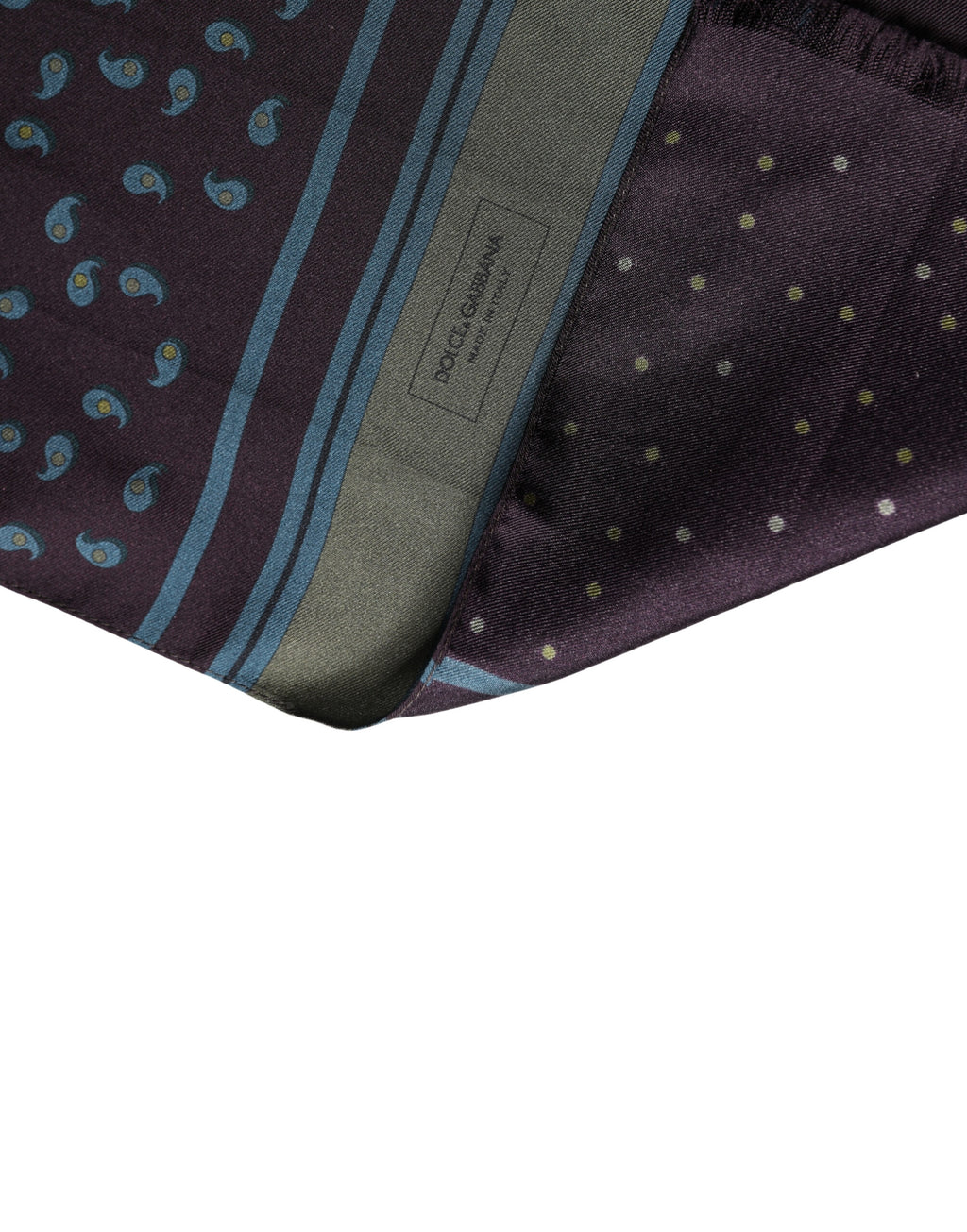 Men Scarf Maroon Patterned Silk Neck Foulard 132cm x 33cm